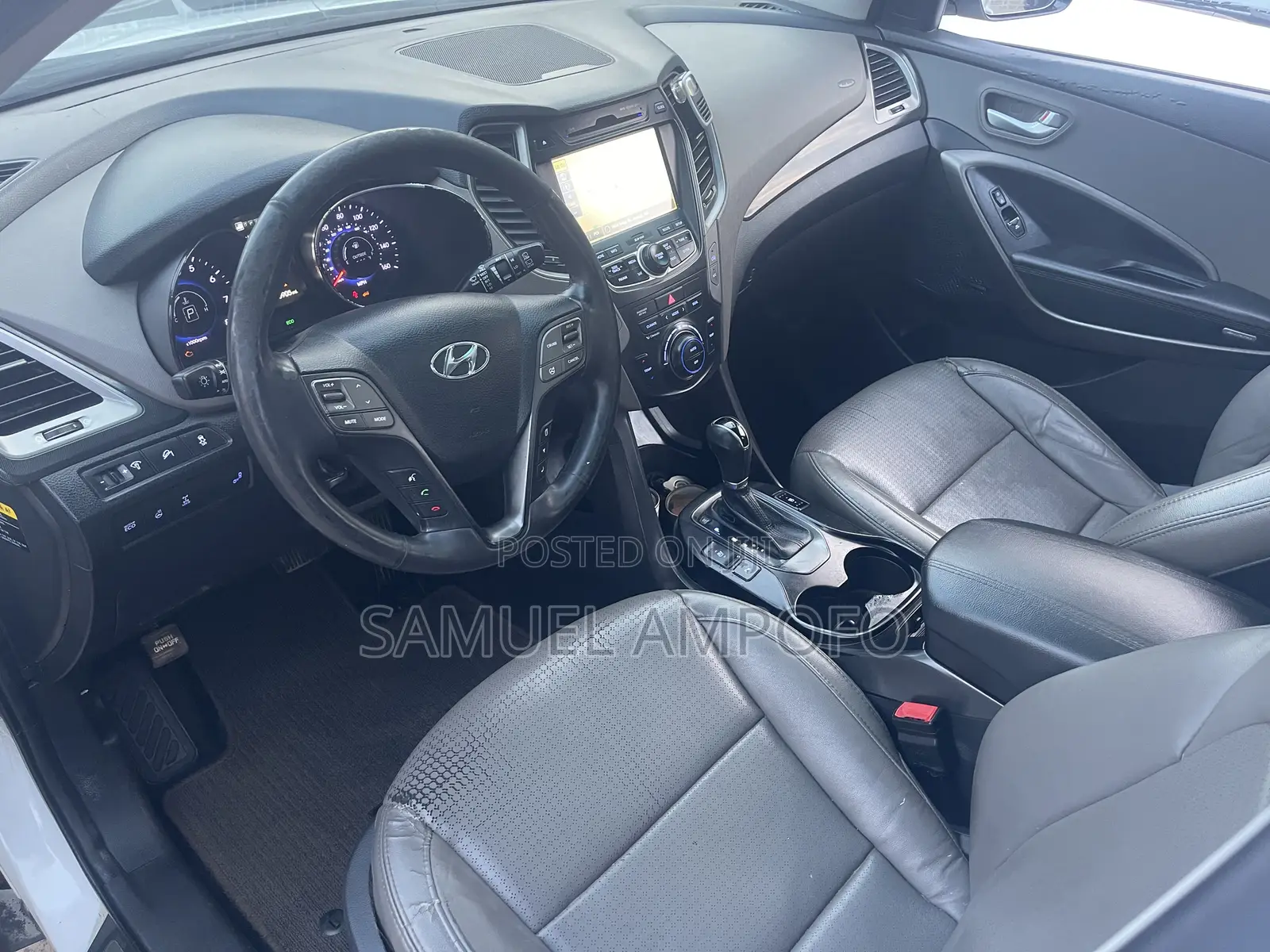 Hyundai Santa Fe Limited AWD 2016 White