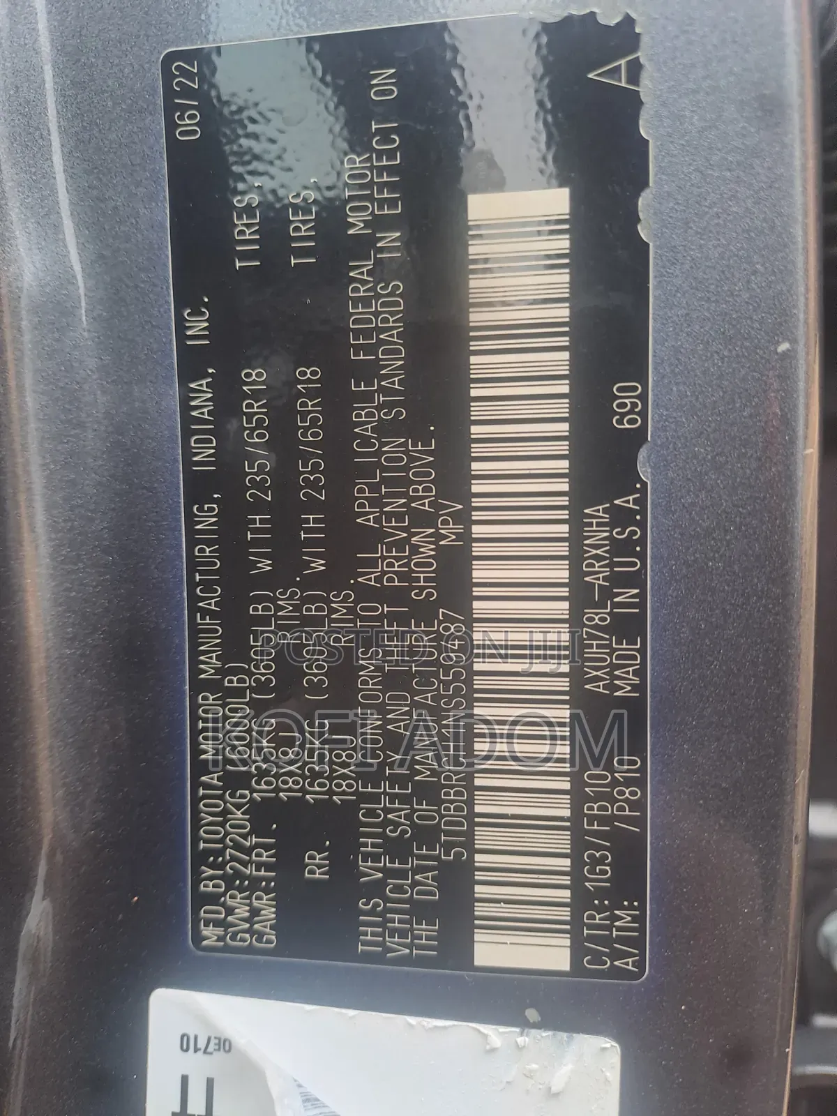 Toyota Highlander 2022 Gray