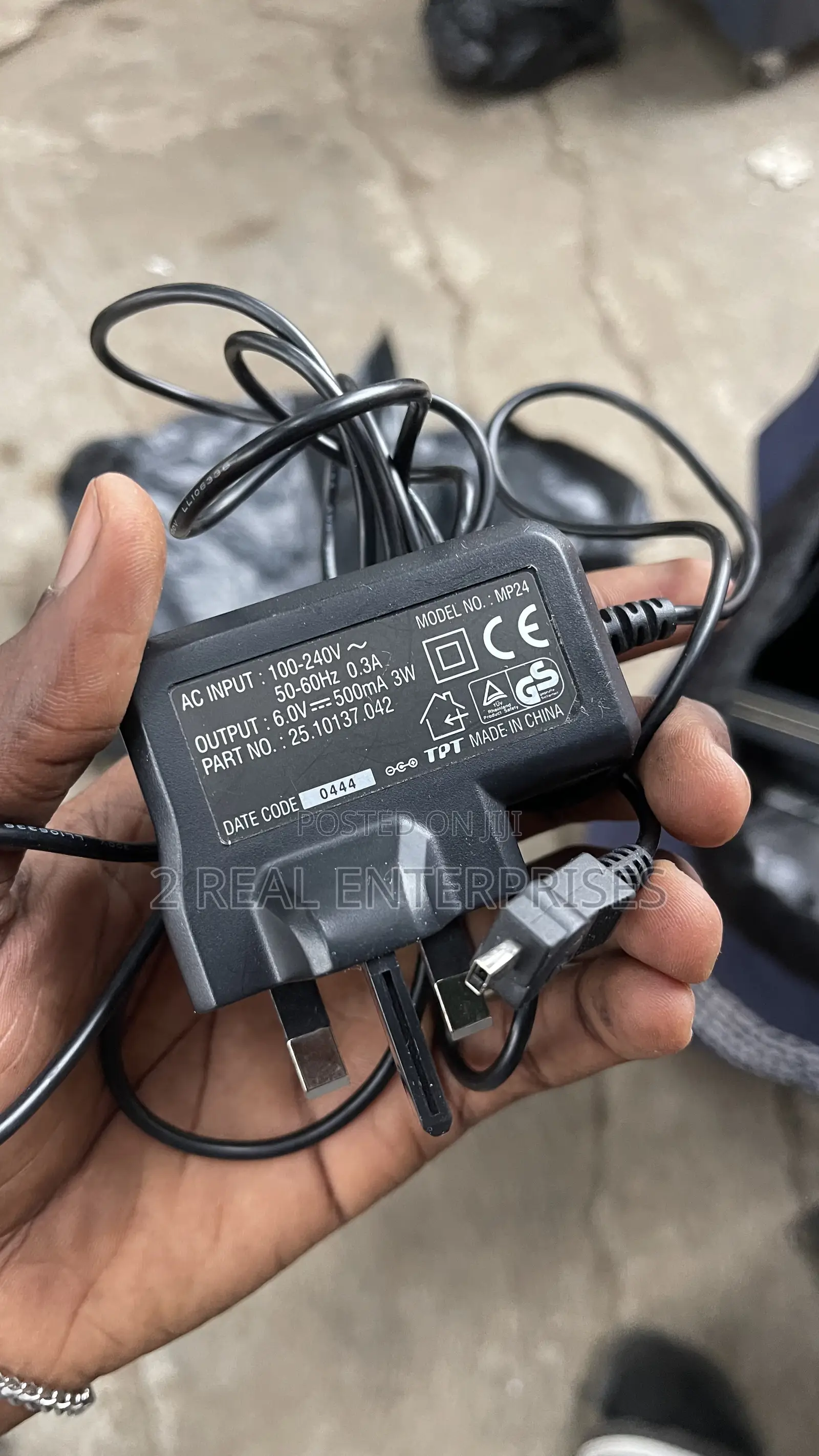 Original TPT Adapter Power Supply Adaptor 6.0v 1.0a Mp24