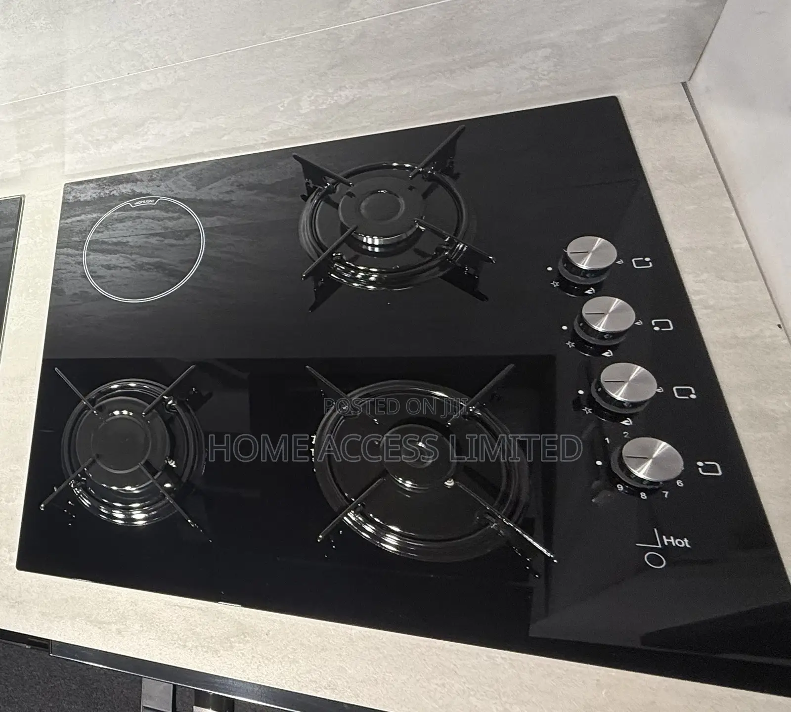 Luxell 60cm 3gas 1electric Hob Glass