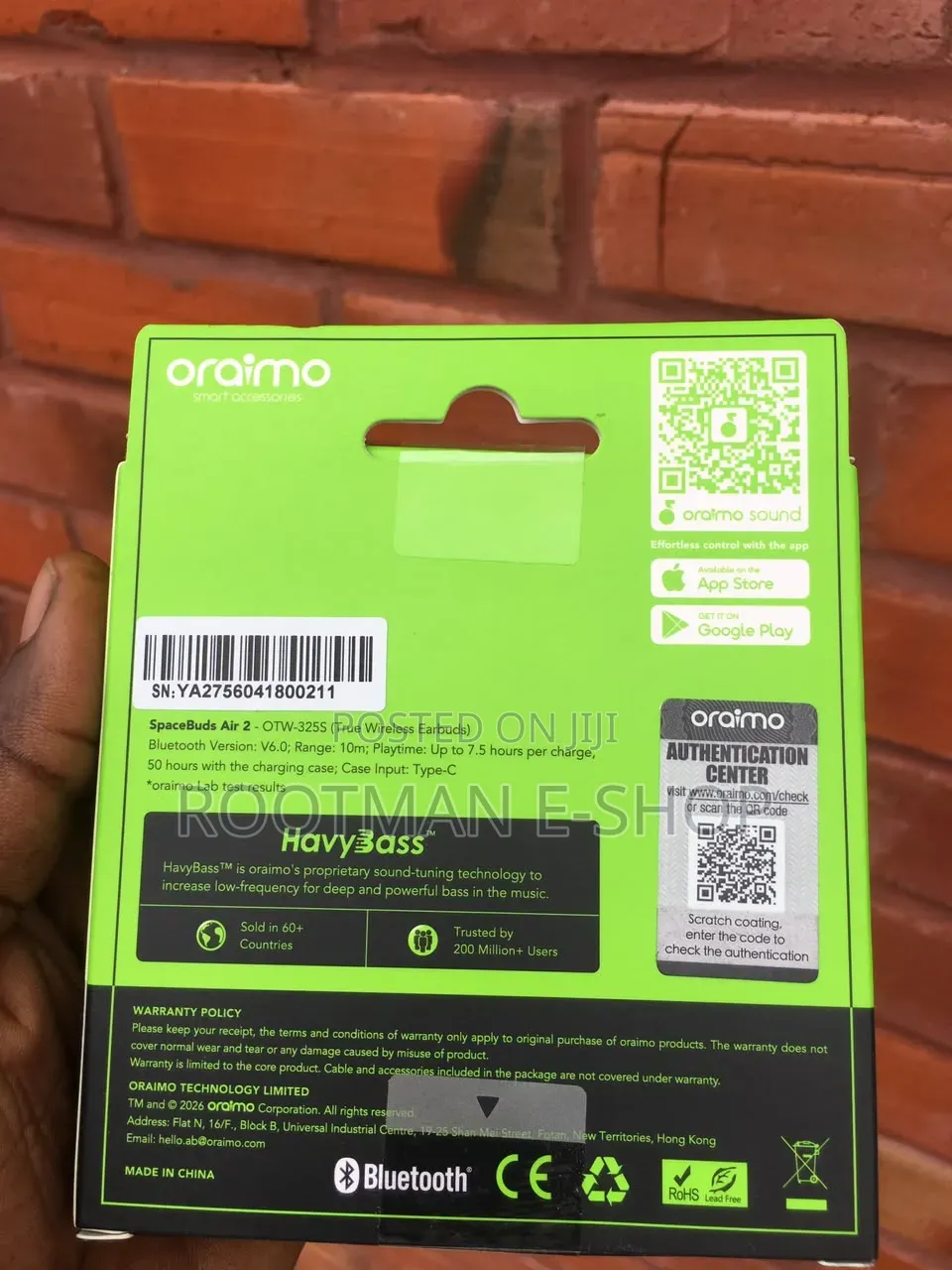 Oraimo SpaceBuds Air 2 50H Long Battery Life With Smart Translation