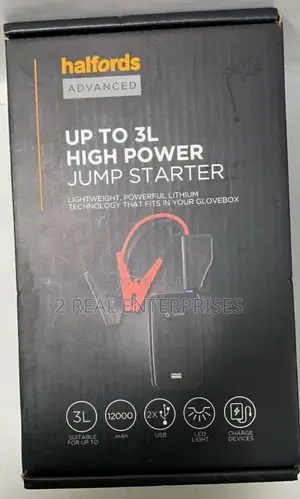 Halfords Advanced 3L High Power Jump Starter 12,000mah