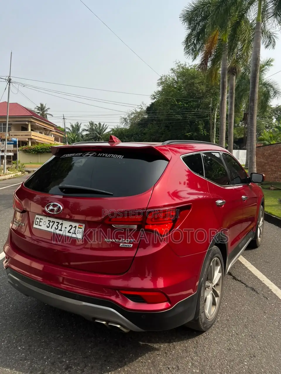 Hyundai Santa Fe Limited 4dr SUV AWD (3.3L 6cyl 6A) 2015 Red