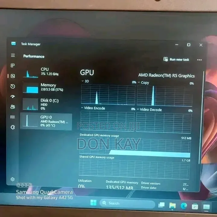 Laptop Lenovo G550 4GB AMD Ryzen 5 HDD+SSD 128GB