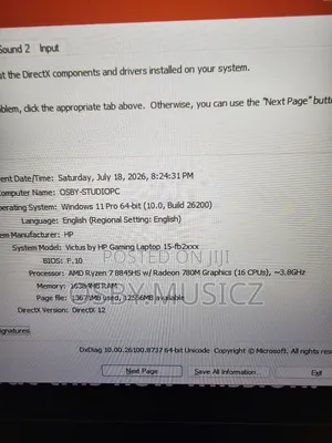 New Laptop HP Victus 15 16GB AMD Ryzen 7 SSD 1T