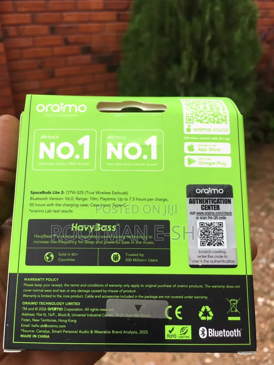 Oraimo SpaceBuds-Lite 2 Immersive Sound