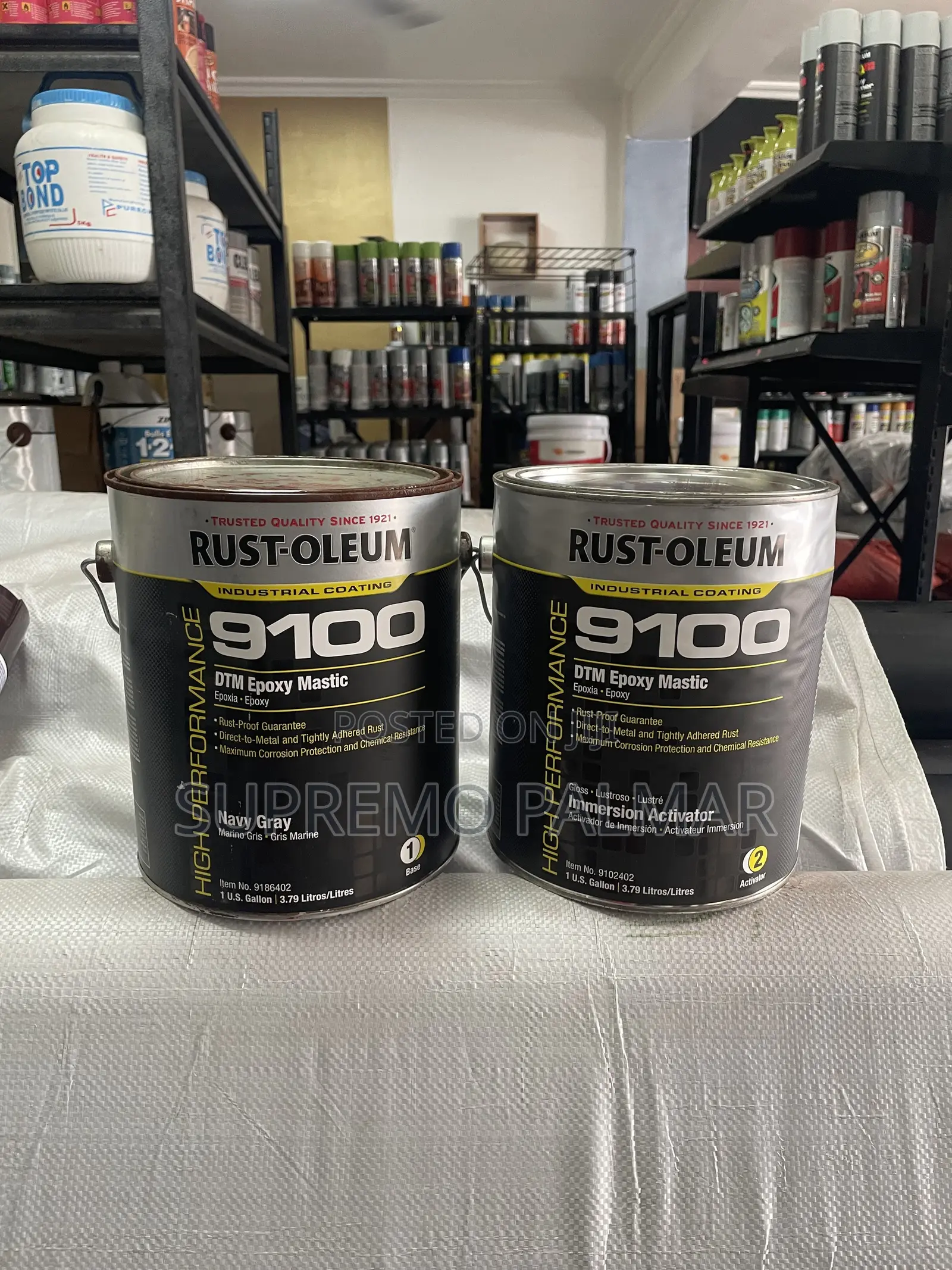 9100 DTM Epoxy Mastic, Marine Paints Industrial (Base + Activator)
