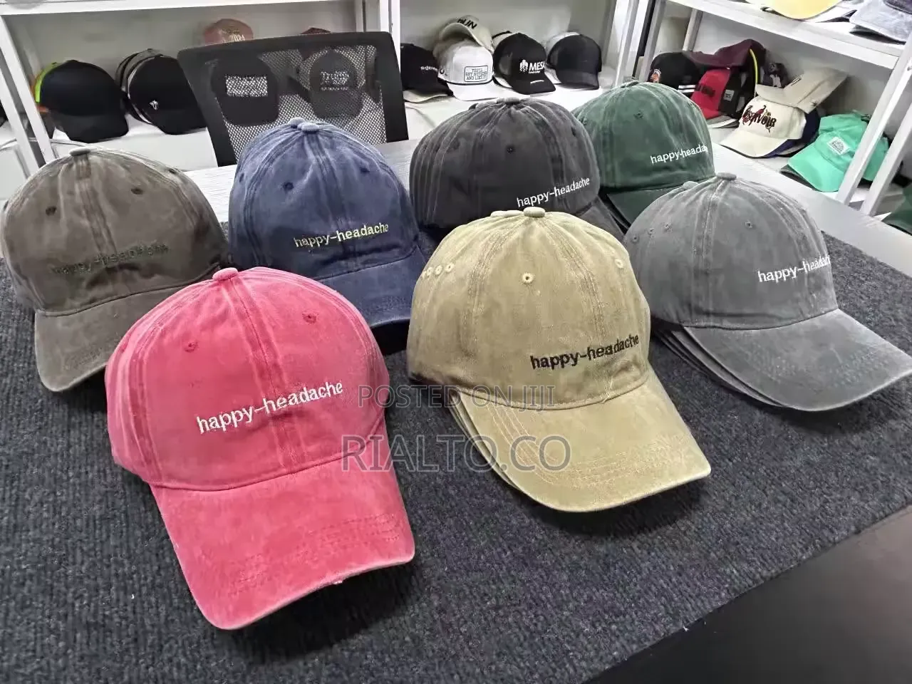 Custom Vibtage Denim Distressed Dad Caps