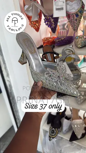 Luxe Crystal Mule Heels