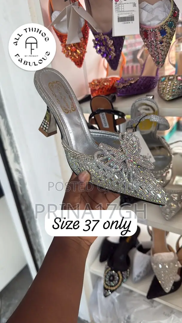 Luxe Crystal Mule Heels