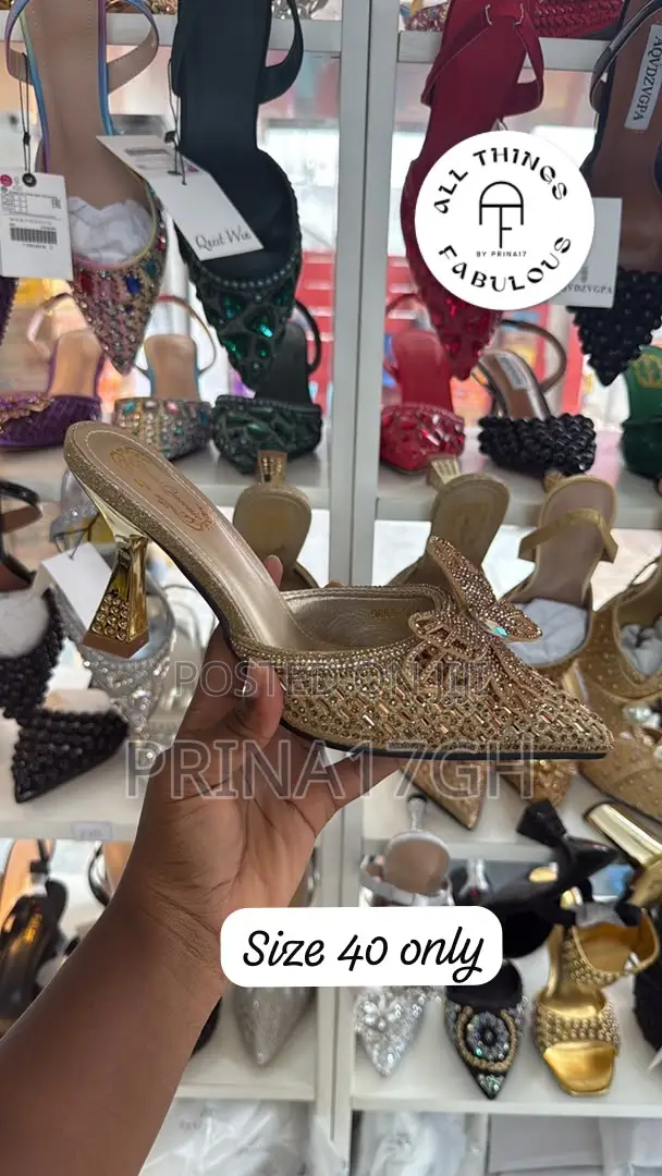Luxe Crystal Mule Heels