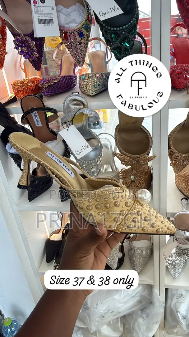 Luxe Crystal Mule Heels