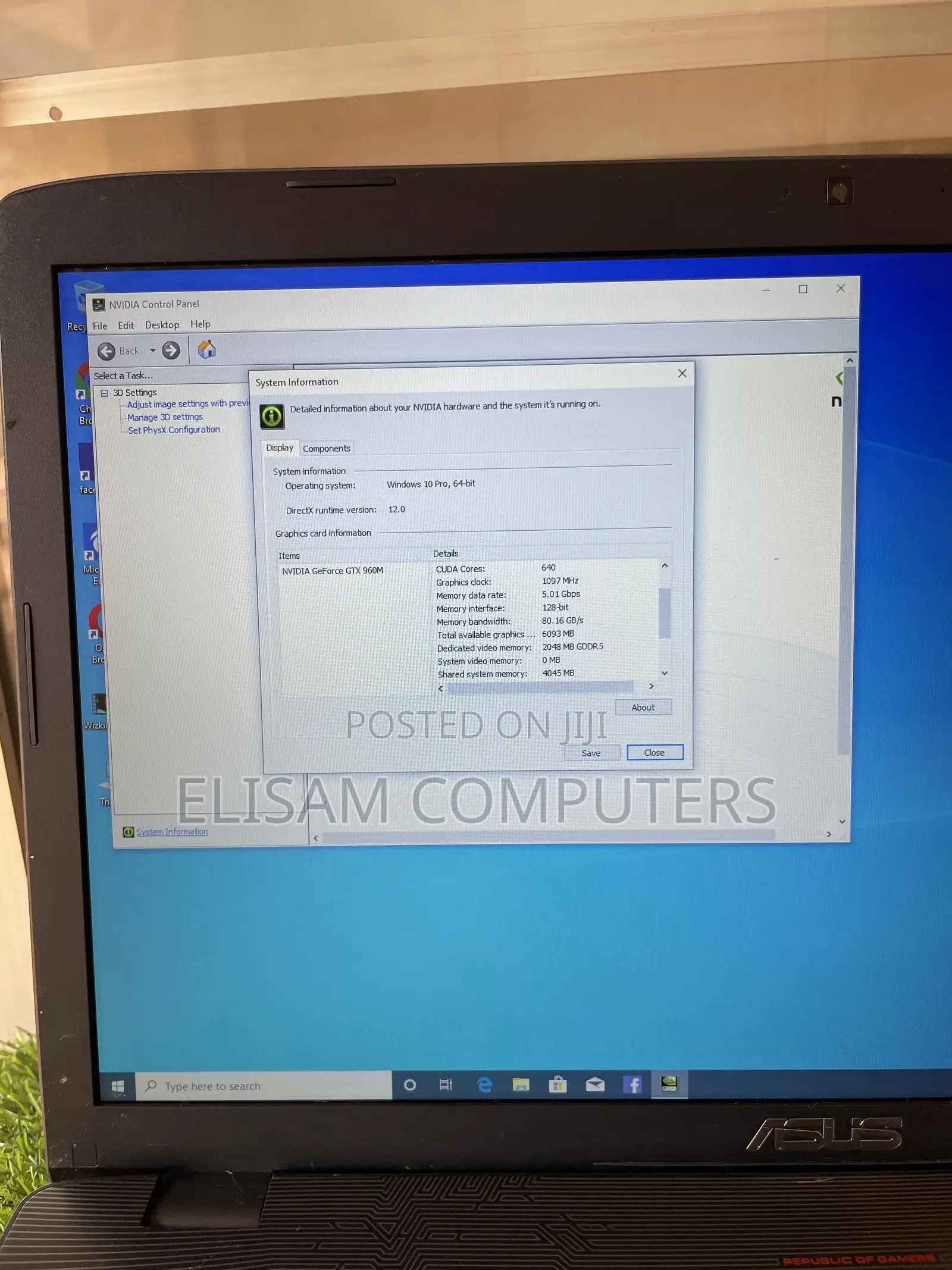 Laptop Asus ROG GL752VW 16GB Intel Core i7 SSHD+SSD 128GB