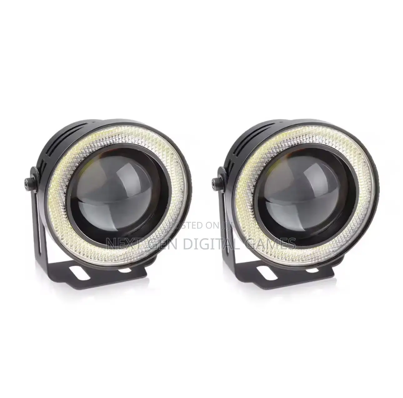 2.5" Led Auto Fog Lights Angel Eyes Cob for Jeep Cherokee Lada Offroad
