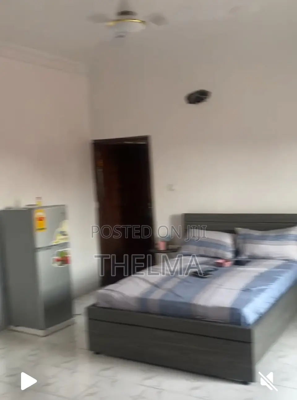 Double Bed Frame With Bed and 2 Pillows