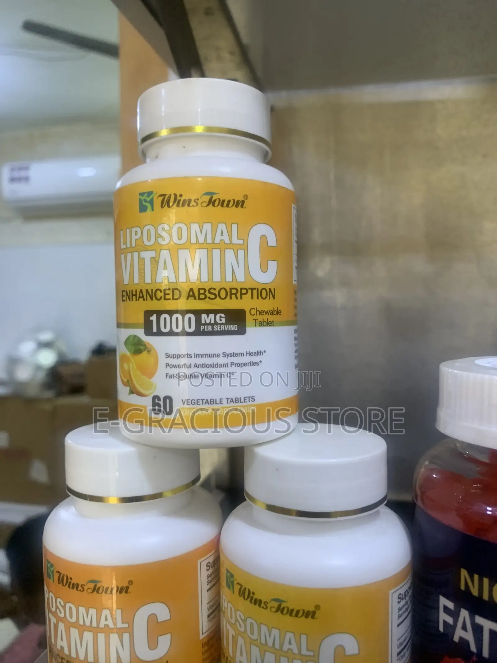 WinsTown Liposomal Vitamin C 1000mg – 60 Chewable Tablets