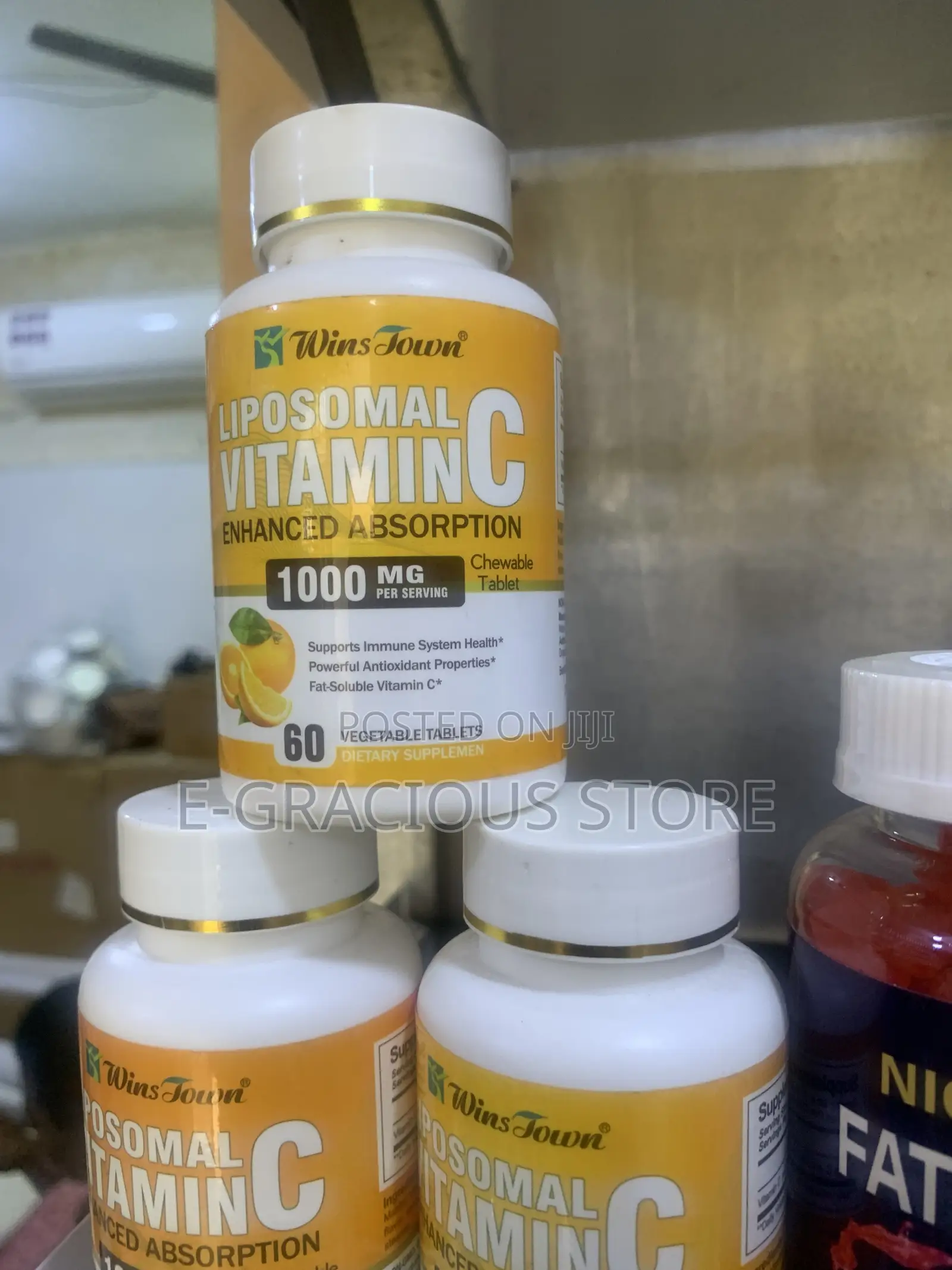 WinsTown Liposomal Vitamin C 1000mg – 60 Chewable Tablets