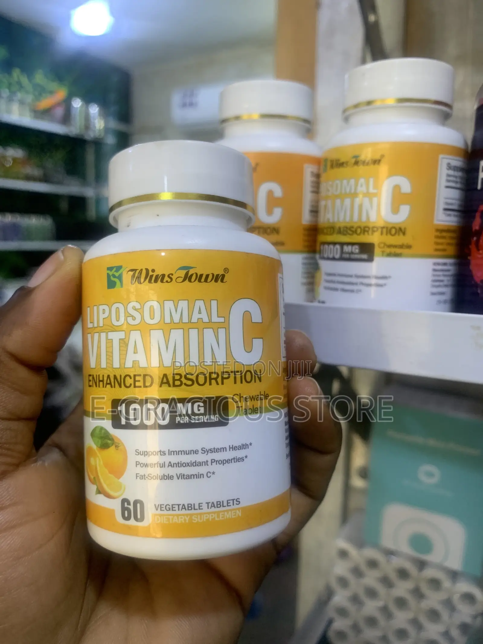 WinsTown Liposomal Vitamin C 1000mg – 60 Chewable Tablets