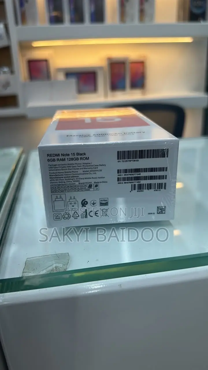 New Xiaomi Redmi Note 15 Pro 256 GB Black