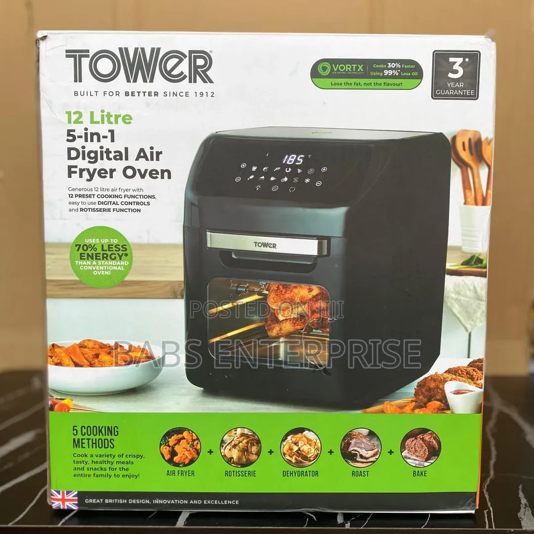 Tower Vortx 5-in-1 Digital Air Fryer Oven - 12L