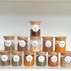 Bamboo Lid Spice Jar