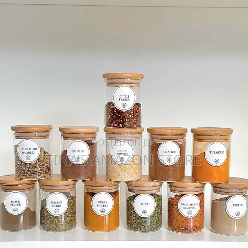 Bamboo Lid Spice Jar