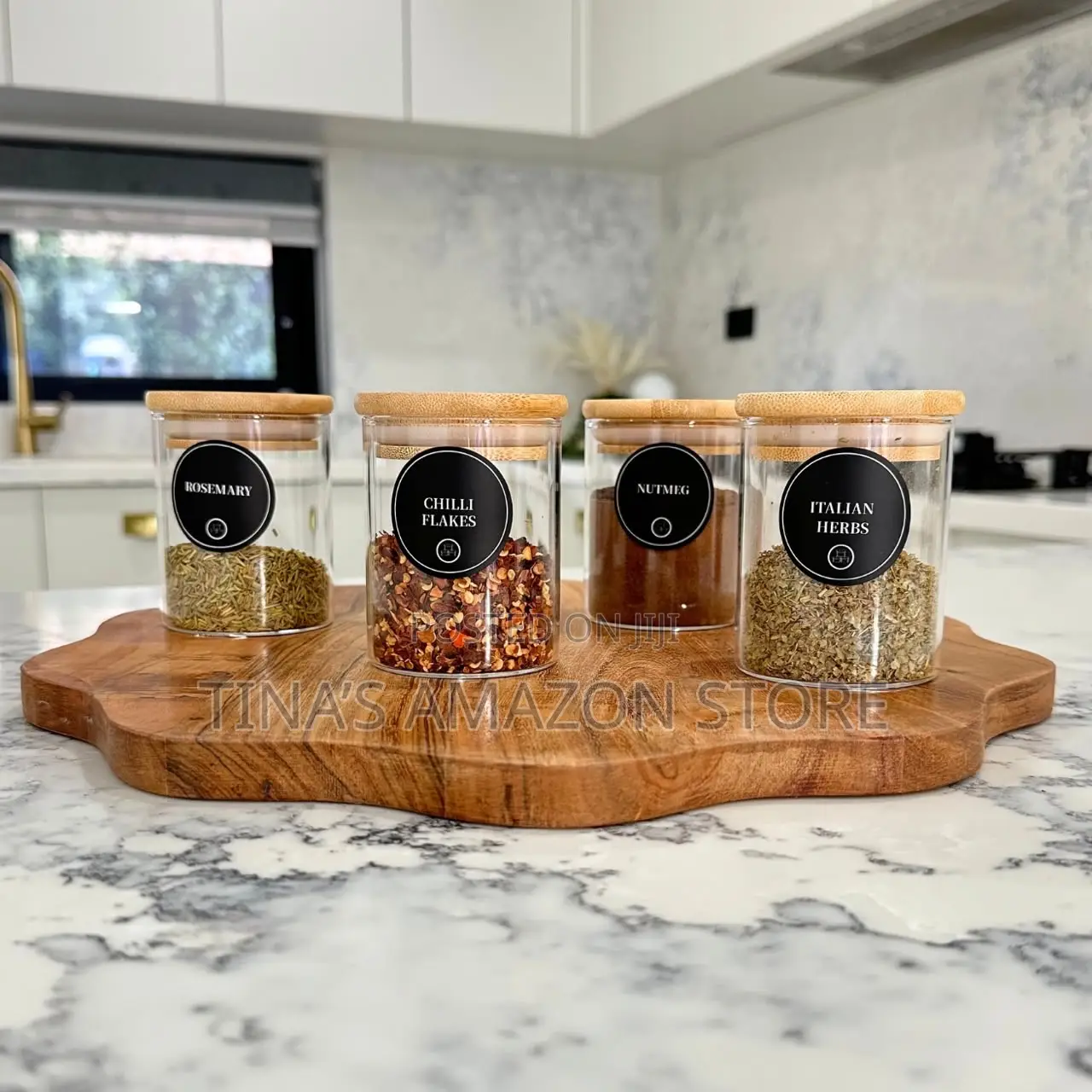 Bamboo Lid Spice Jar