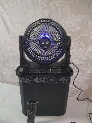 Portable Chargeable Anion Mist Mist Fan With Decorative Lights