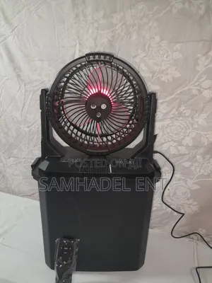 Portable Chargeable Anion Mist Mist Fan With Decorative Lights