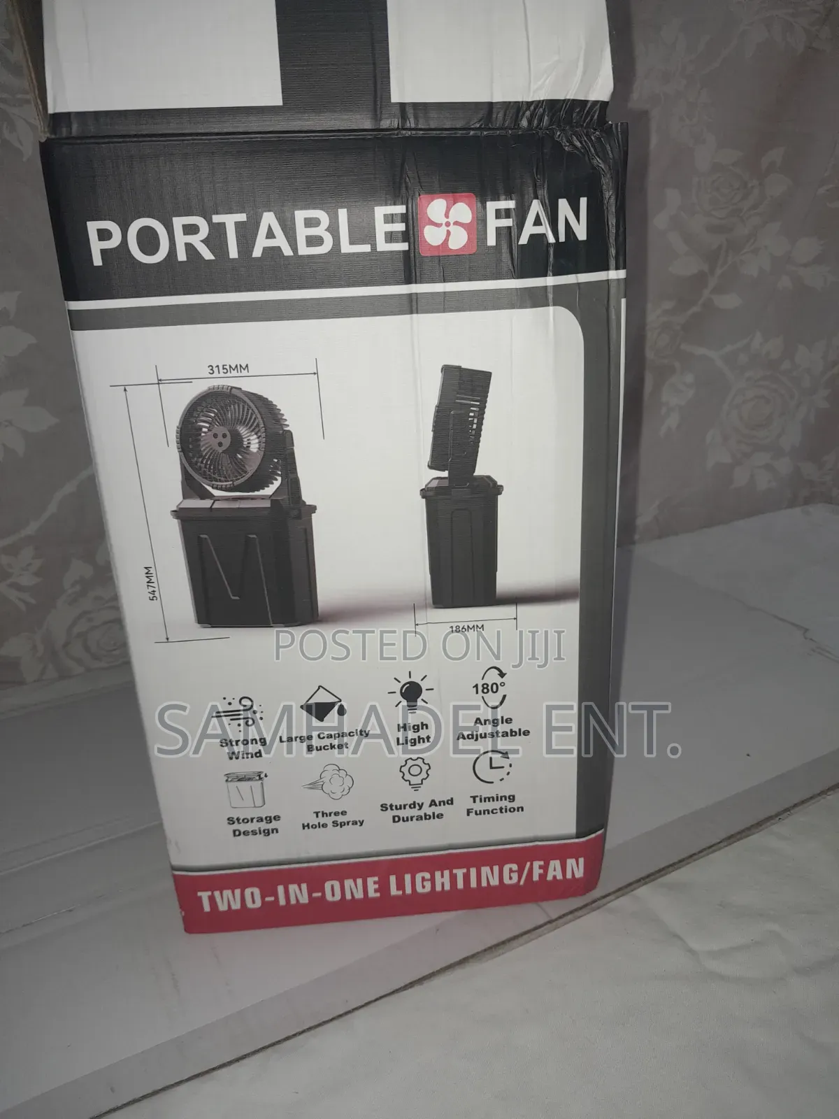 Portable Chargeable Anion Mist Mist Fan With Decorative Lights