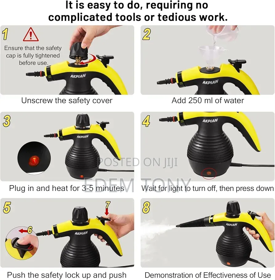 AKPIAN Handheld Steam Cleaner