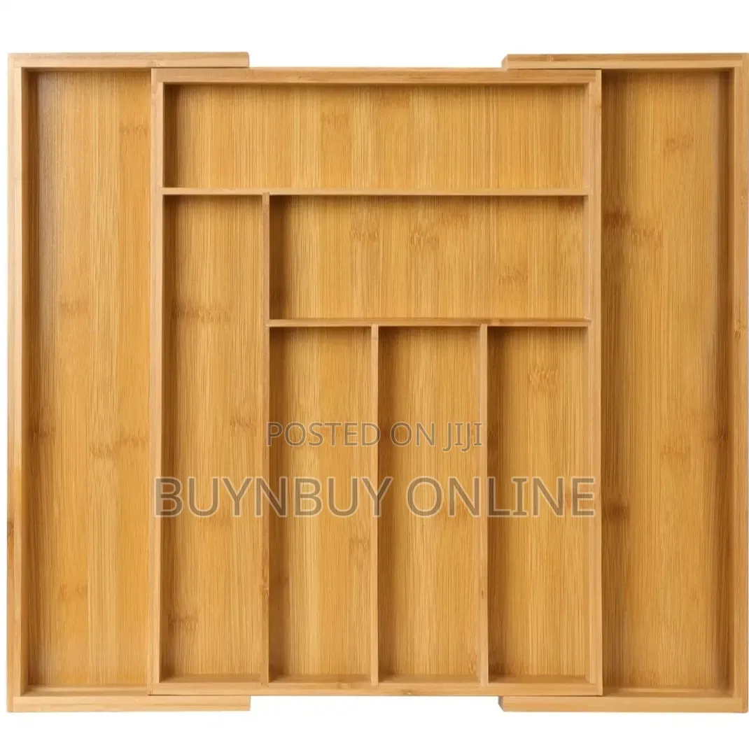 Adjustable Bamboo Drawer Organizer