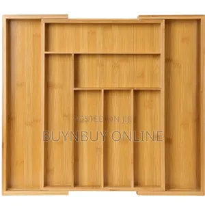 Adjustable Bamboo Drawer Organizer
