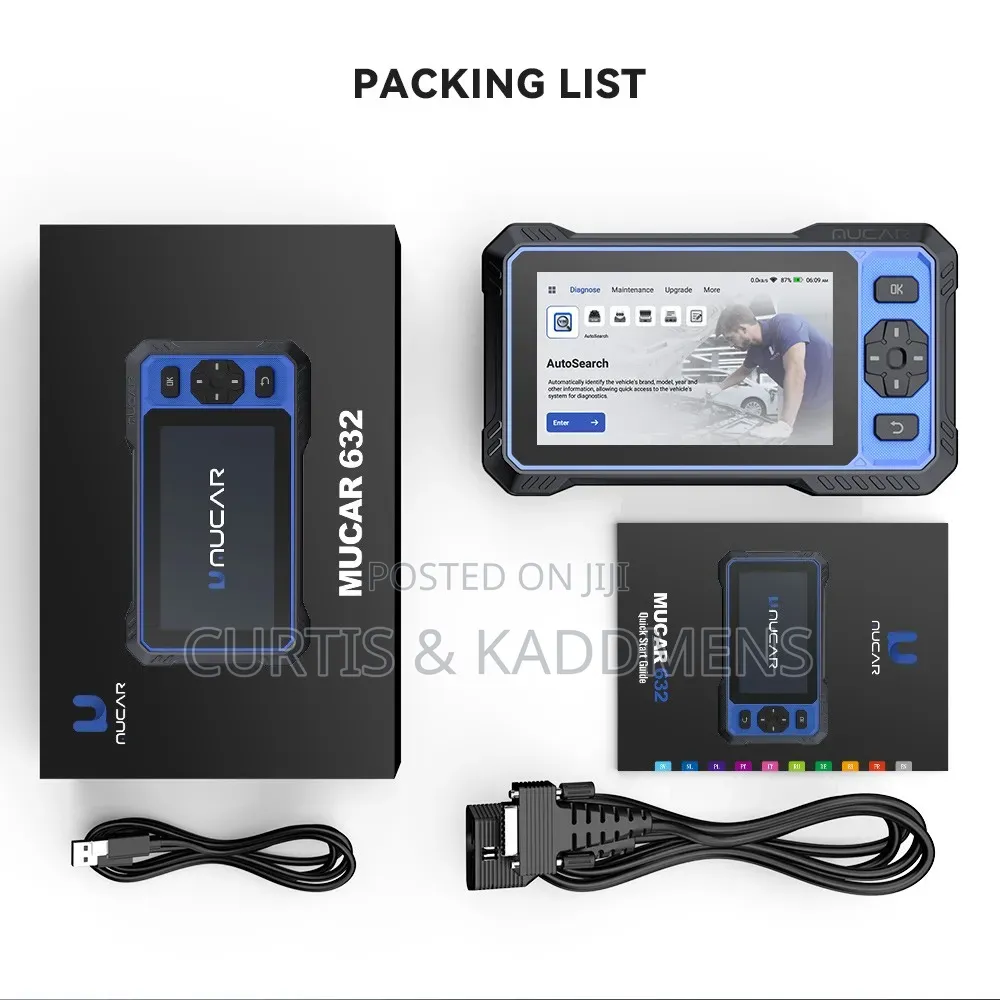 Mucar 632 AI, Bi-Directional OBD2 Diagnostic Scanner(Free Lifetime)