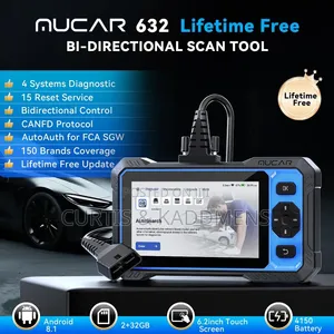 Mucar 632 AI, Bi-Directional OBD2 Diagnostic Scanner(Free Lifetime)