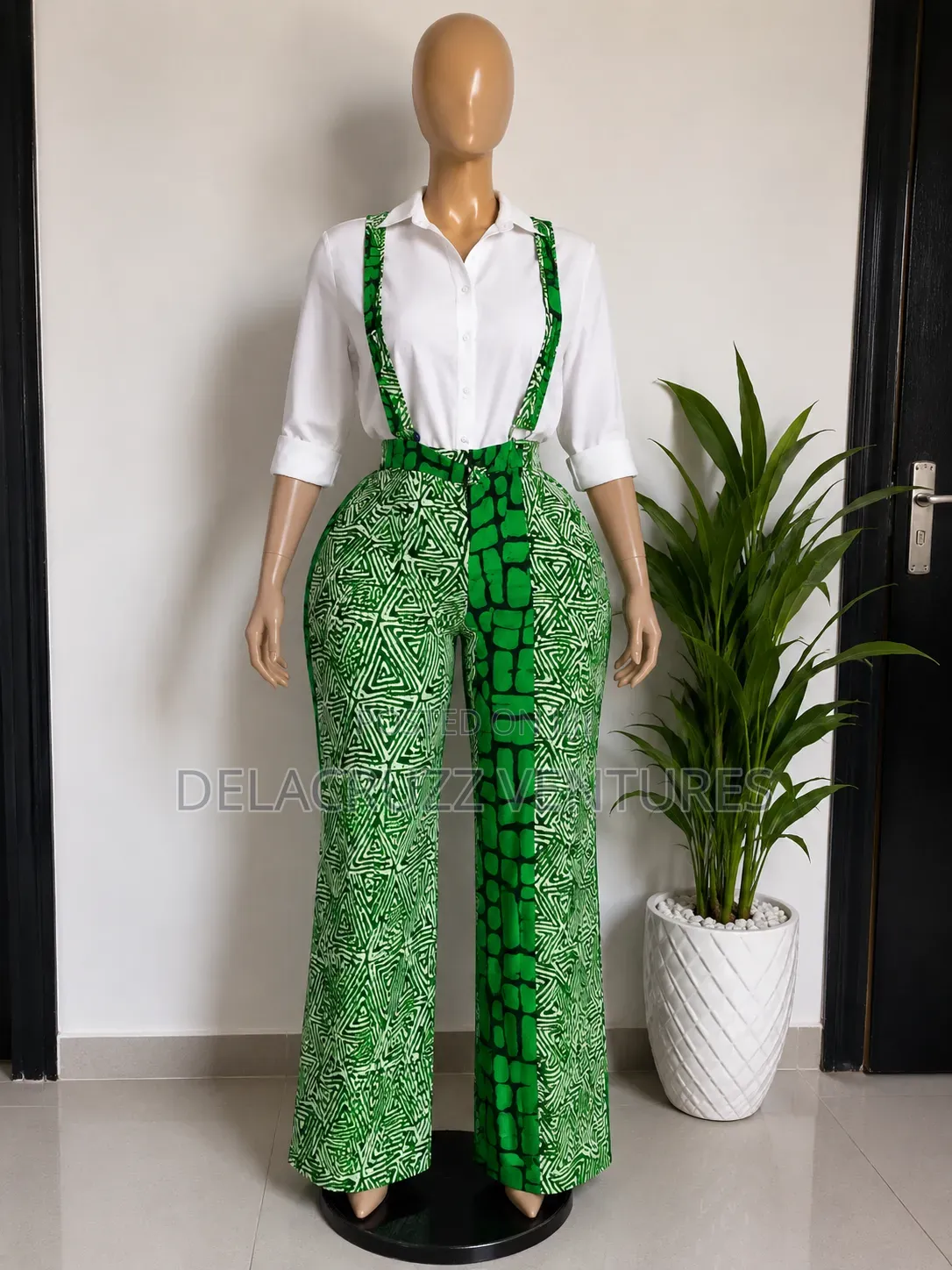 Ankara Suspender Jumpsuits
