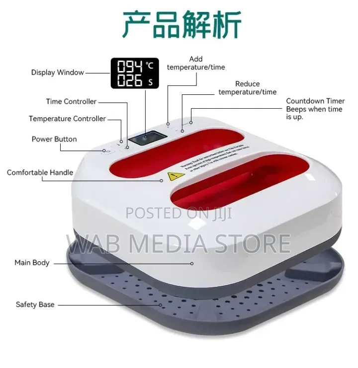 Portable 25×25CM Manual Heat Press Machine