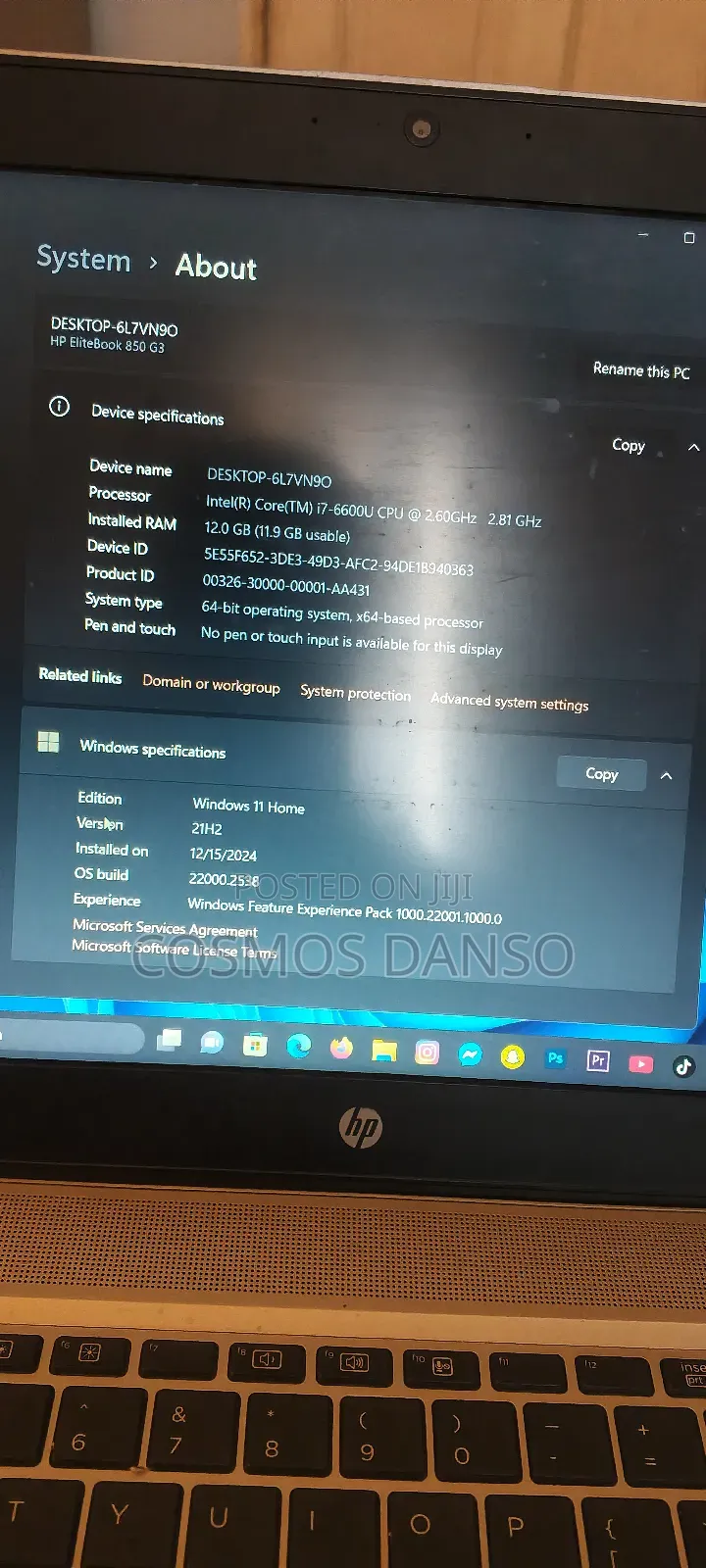Laptop HP EliteBook 840 G3 12GB Intel Core i7 SSD 256GB