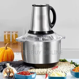 3L Stainless Steel/Glass Food Processor