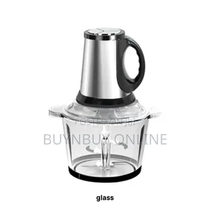 3L Stainless Steel/Glass Food Processor