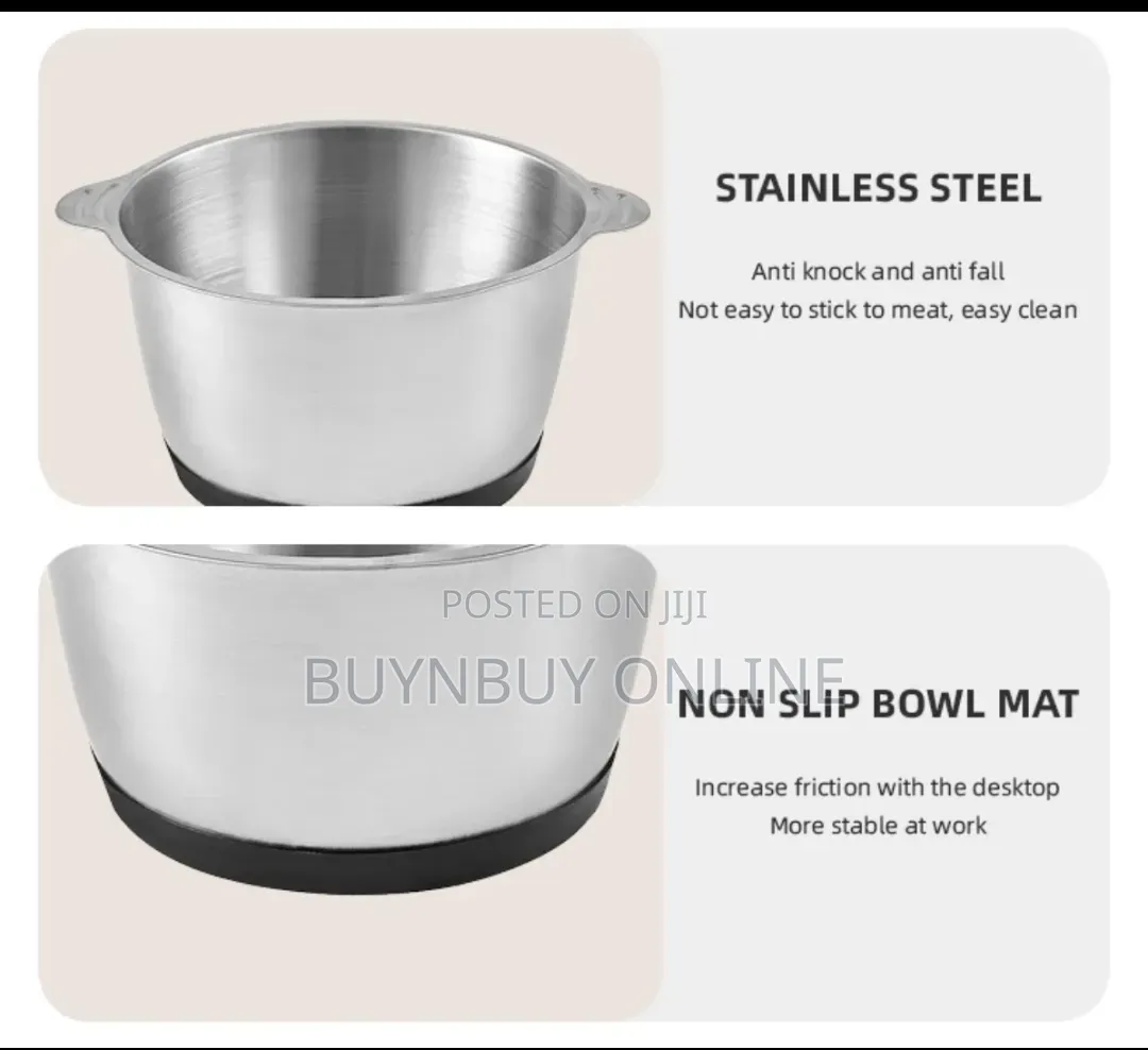 3L Stainless Steel/Glass Food Processor