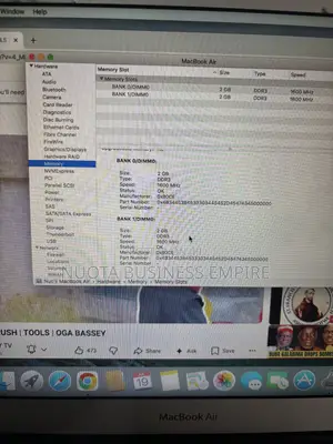 Laptop Apple MacBook Air 4GB Intel Core i5 SSD 256GB