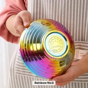 Stainless Steel Dinner Bowls in 7" 8"