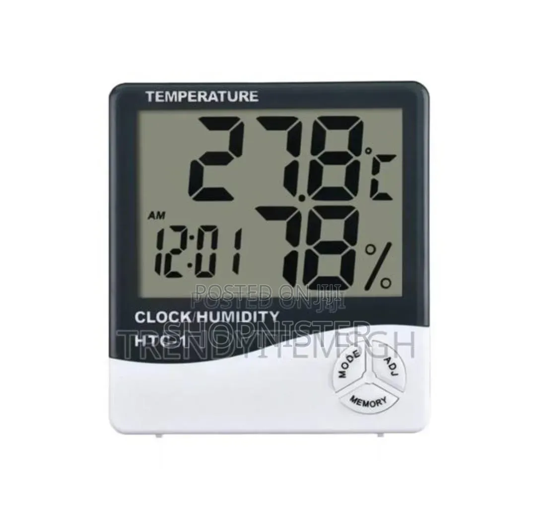 HTC-1 Digital Thermometer Hygrometer Clock
