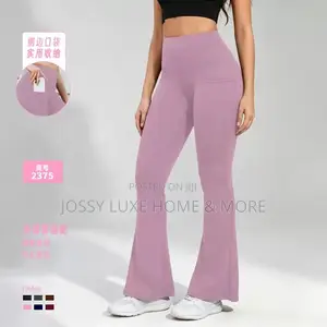 Spandex Flare Leggings With Pocket