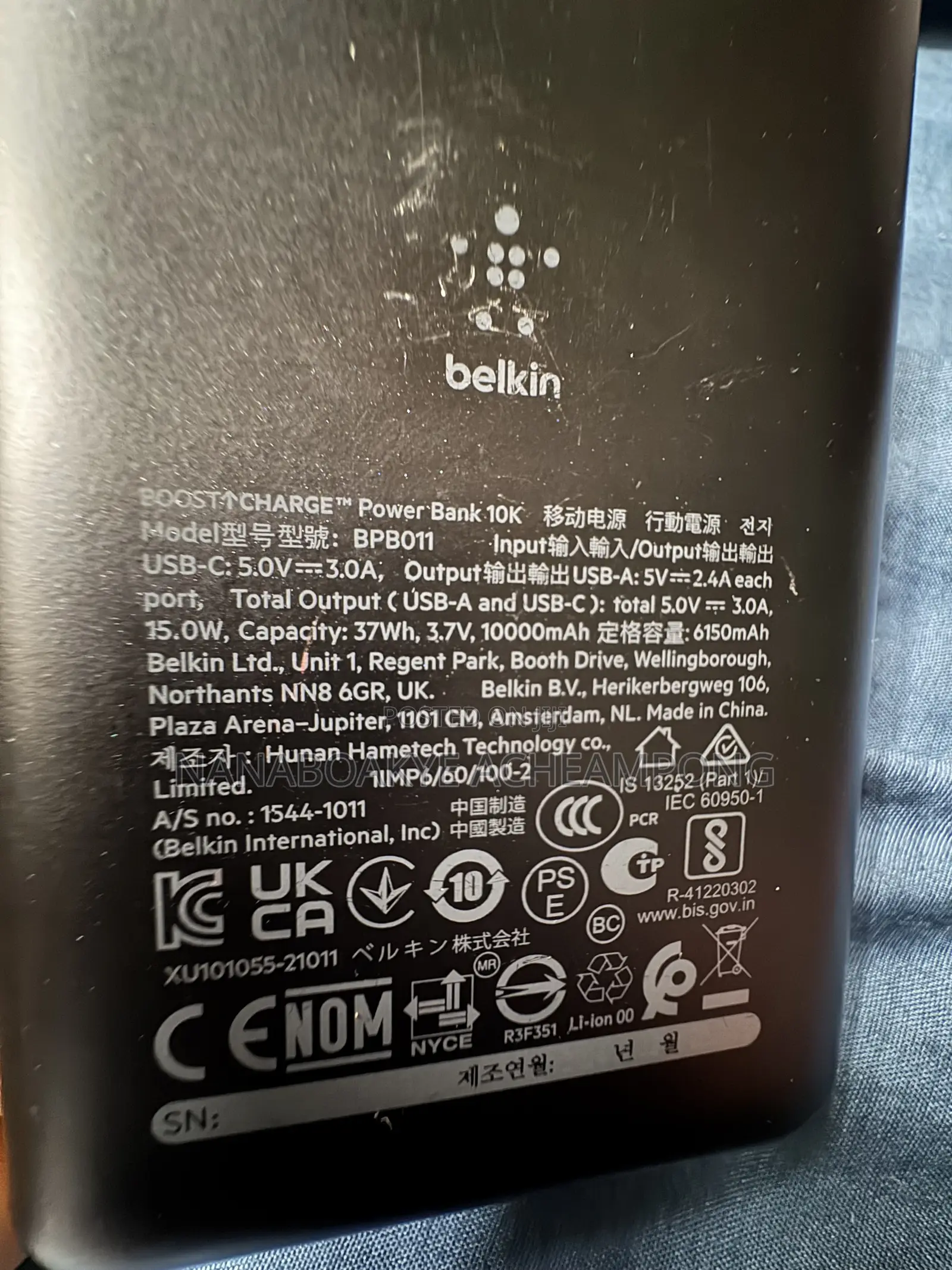 Original Belkin Power Bank Uk Ussd