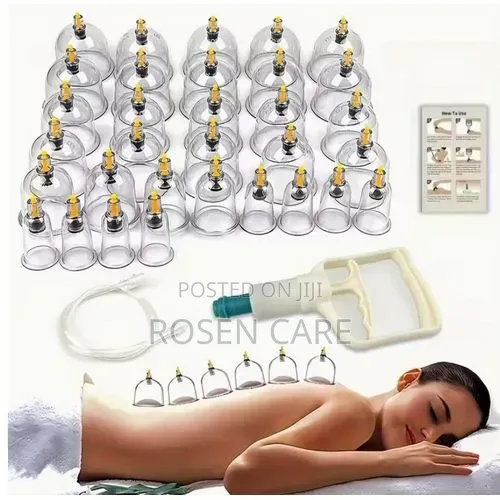 32 Pieces Vacuum Cups Suction Cupping Set Hijama Gua Sha Tool Massager