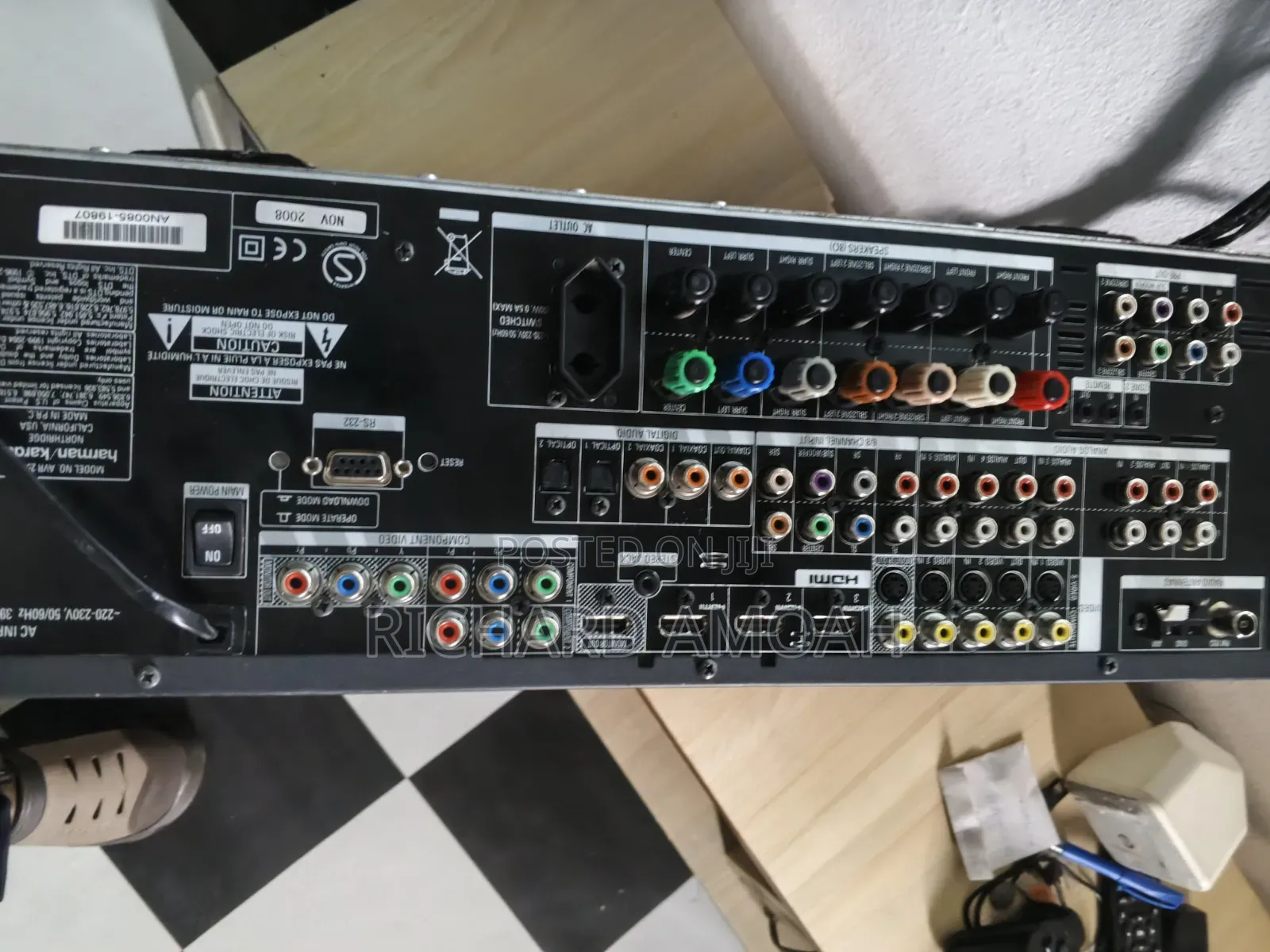 Neat and Clean Harman Kardon Av Receiver
