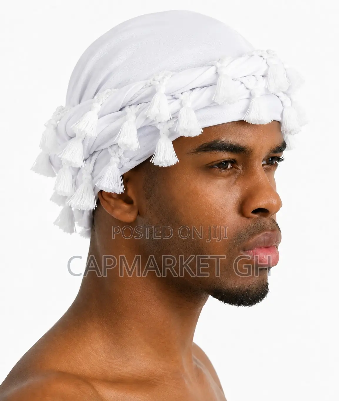 Unisex Black Paisley Satin-Lined Tassel Durag Head Wrap