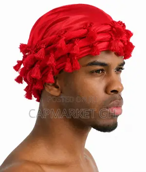 Unisex Black Paisley Satin-Lined Tassel Durag Head Wrap
